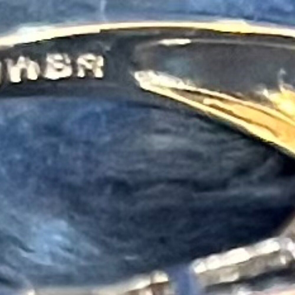 Kay Jewelers Sterling Silver Blue Topaz & White Sapphire Ring – Size 7 - Picture 4 of 8